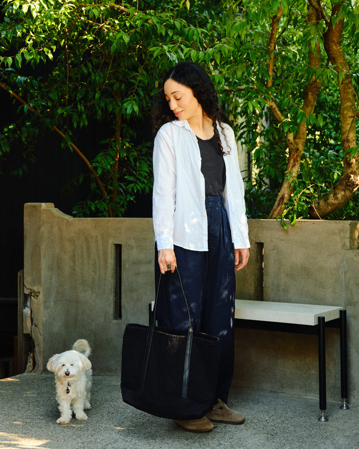 Palermo Tote Washed Black