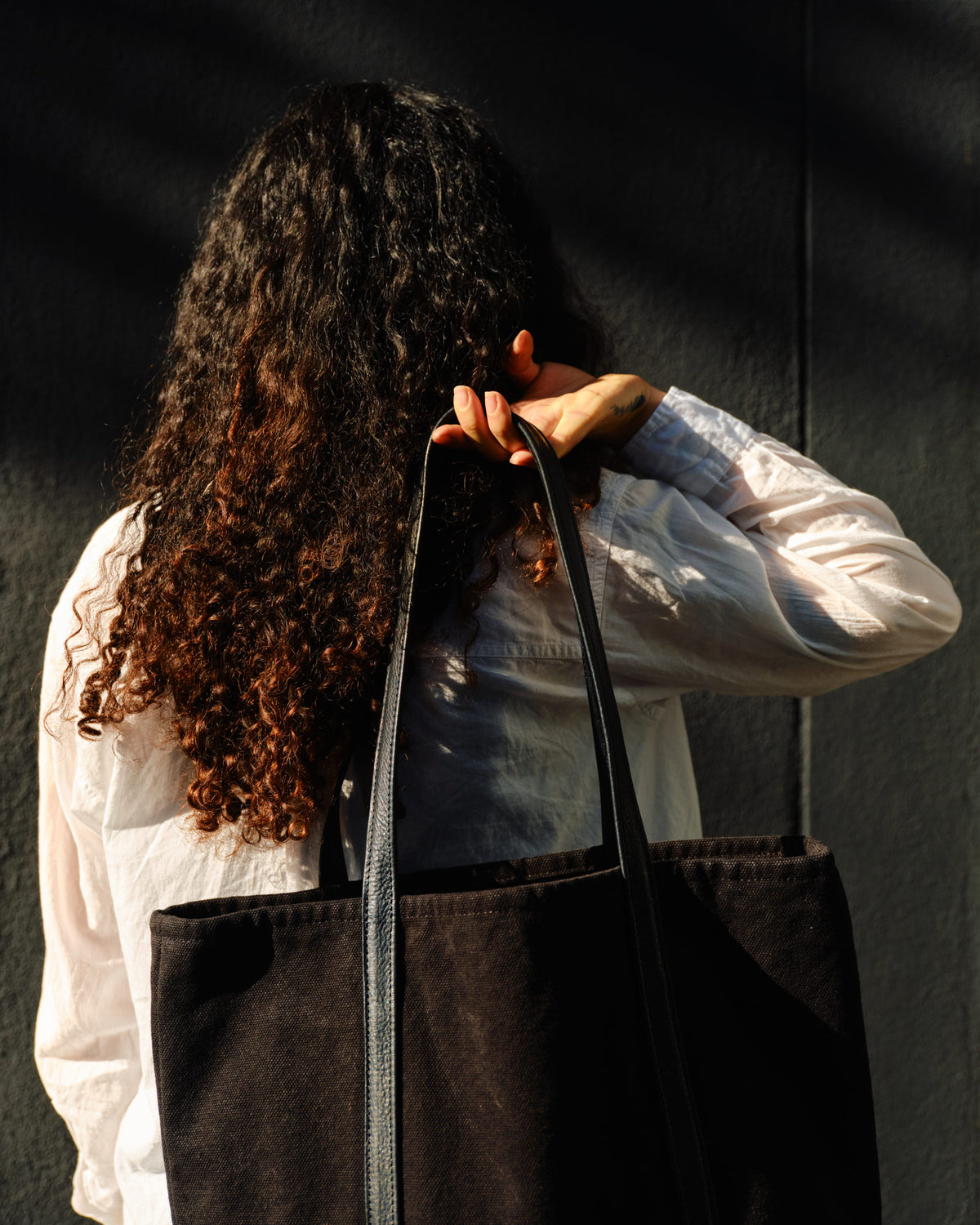 Palermo Tote Washed Black