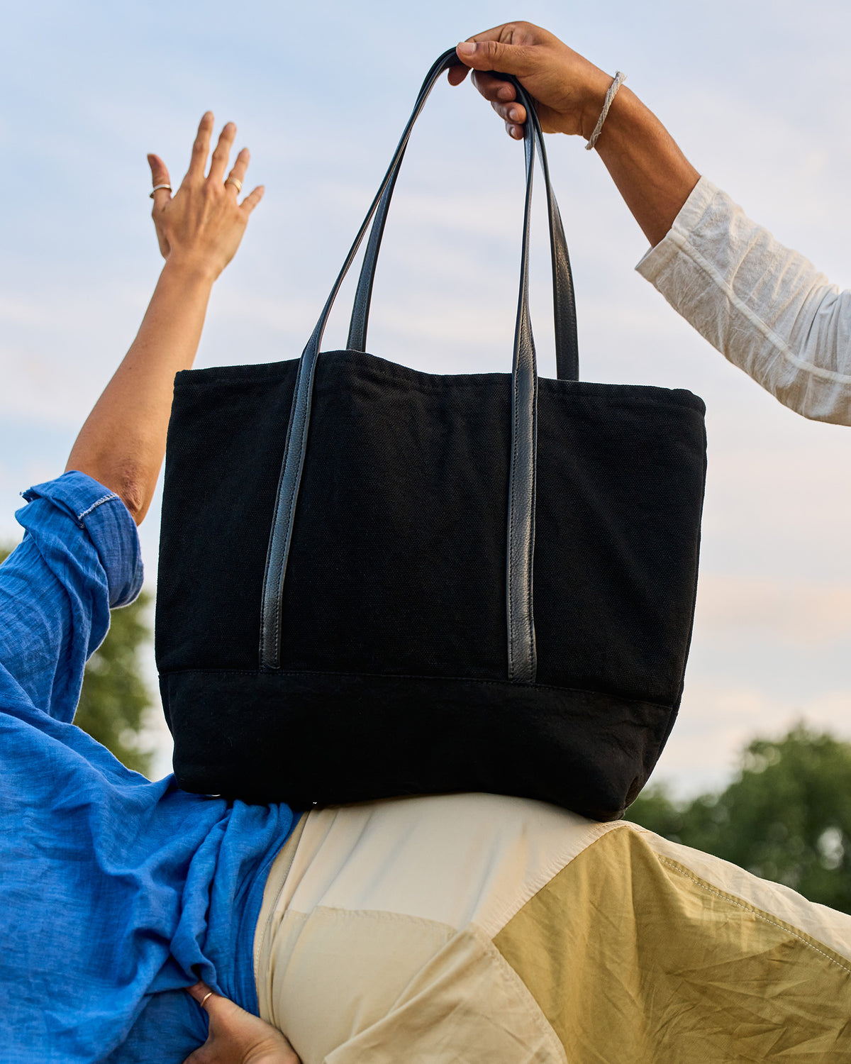 Palermo Tote Washed Black